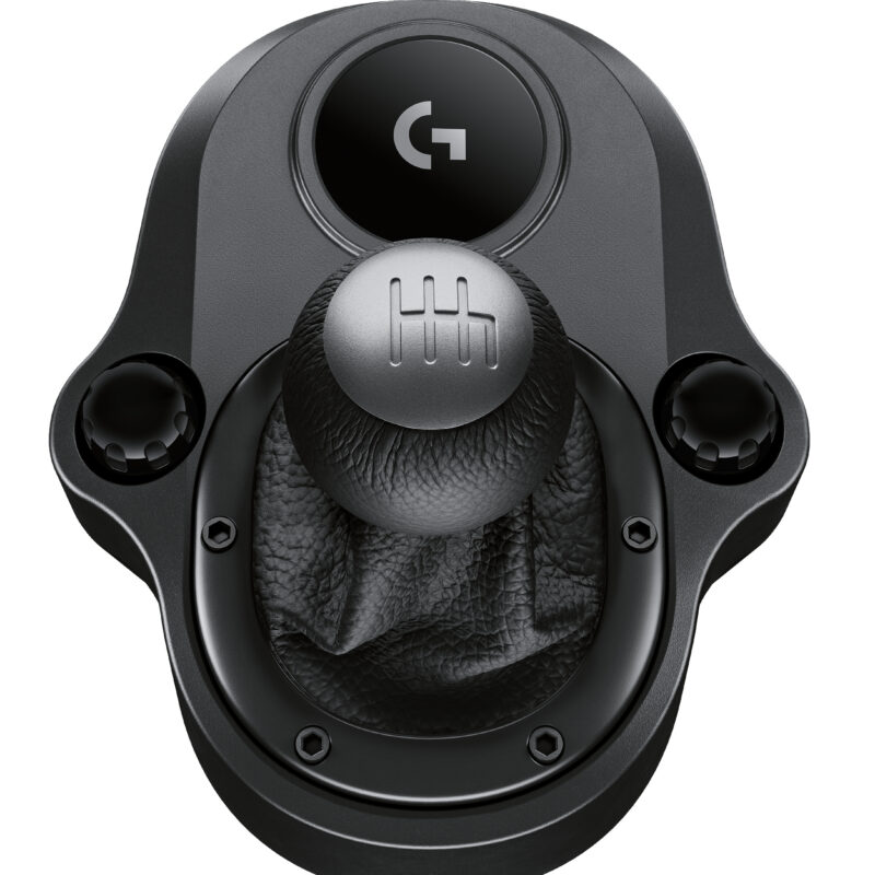 Logitech Driving Force Shifter – Gaming Shifter – G-series Racing Wheel Accessory – Black Leather