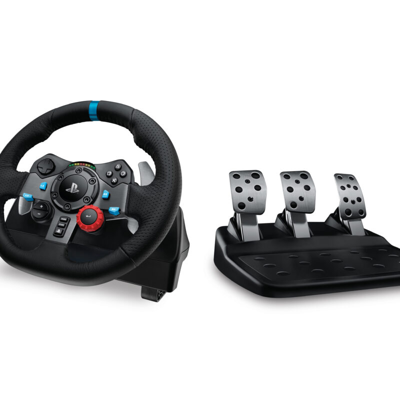 Logitech G29 Driving Force Racing Wheel – Gaming Accessory – Playstation4 And Playstation5 – Stainless Steel Paddle And Hand Stitched Leather Wheel