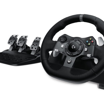 Logitech G920 Driving Force Racing Wheel – Gaming Accessory – Stainless Steel Paddle And Hand Stitched Leather Wheel