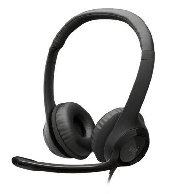Logitech H390 - Stereo Headset - Black - Usb