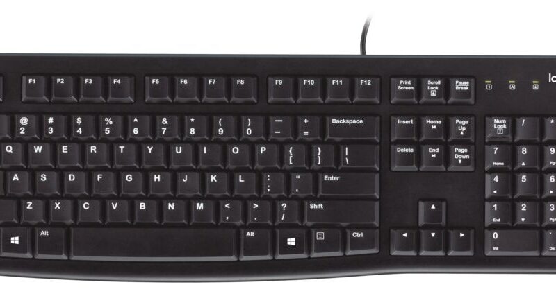 Logitech K120 - Wired Keyboard - Black - Usb