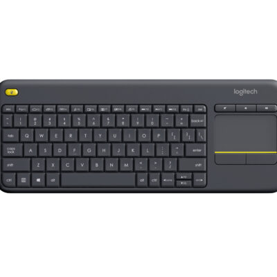 Logitech K400 Plus - Wireless Keyboard - Touchpad - Black - Usb