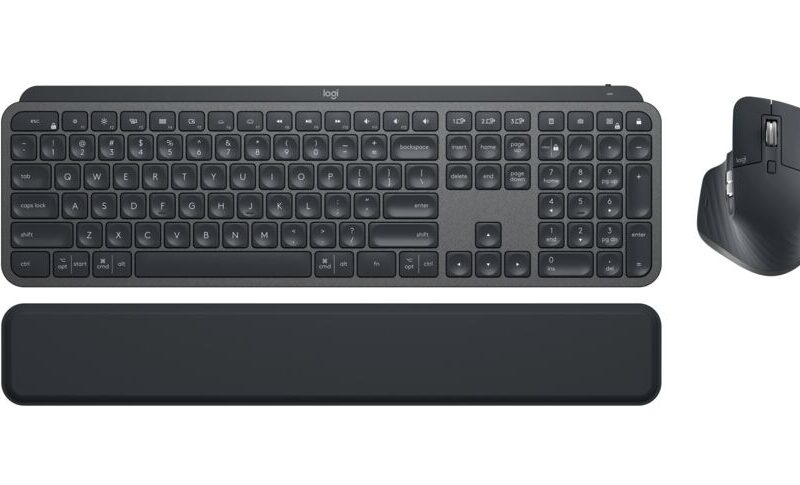 Logitech Mx Keys S Combo - Wireless Keyboard And Mouse Combo - Slimline - Graphite - Bluetooth