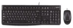 Logitech Mk120 - Wired Keyboard And Mouse Combo - Black - Usb