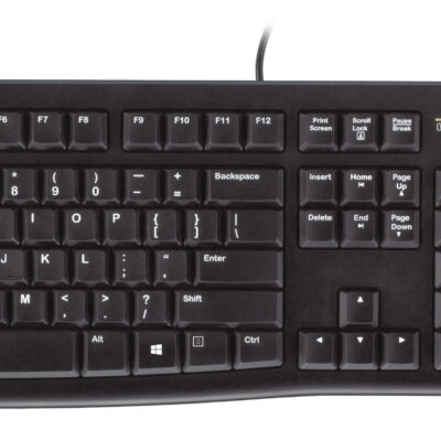 Logitech Mk120 - Wired Keyboard And Mouse Combo - Black - Usb