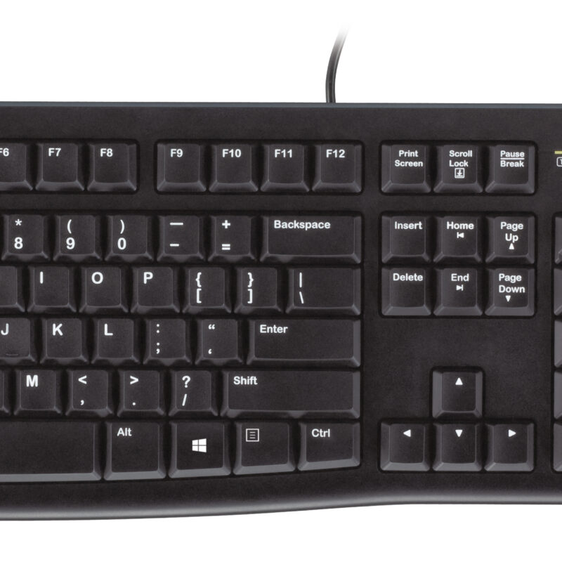 Logitech Mk120 - Wired Keyboard And Mouse Combo - Black - Usb