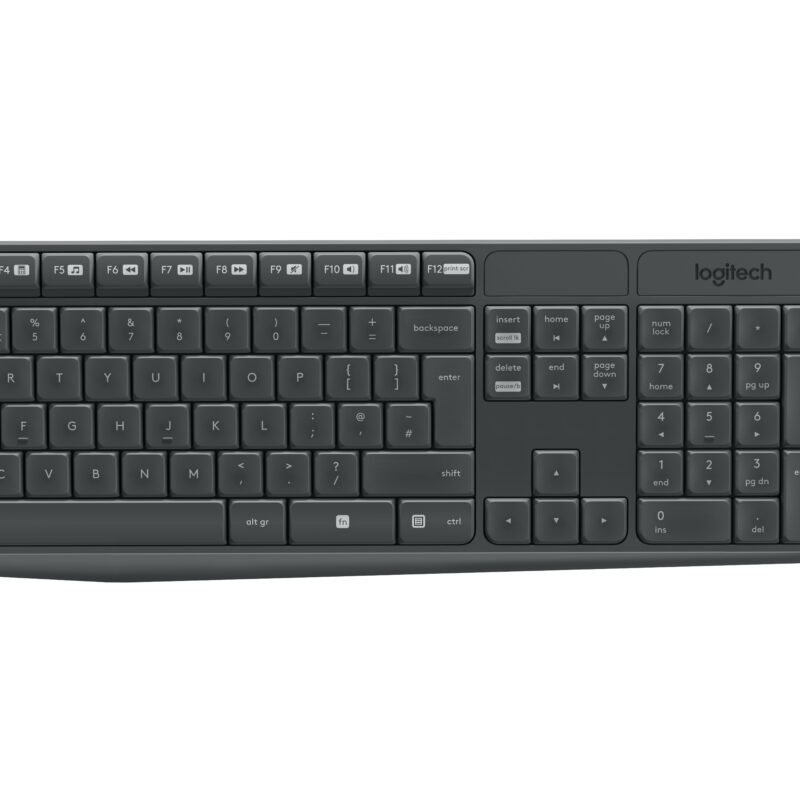 Logitech Mk235 - Wireless Keyboard And Mouse Combo - Graphite - Usb