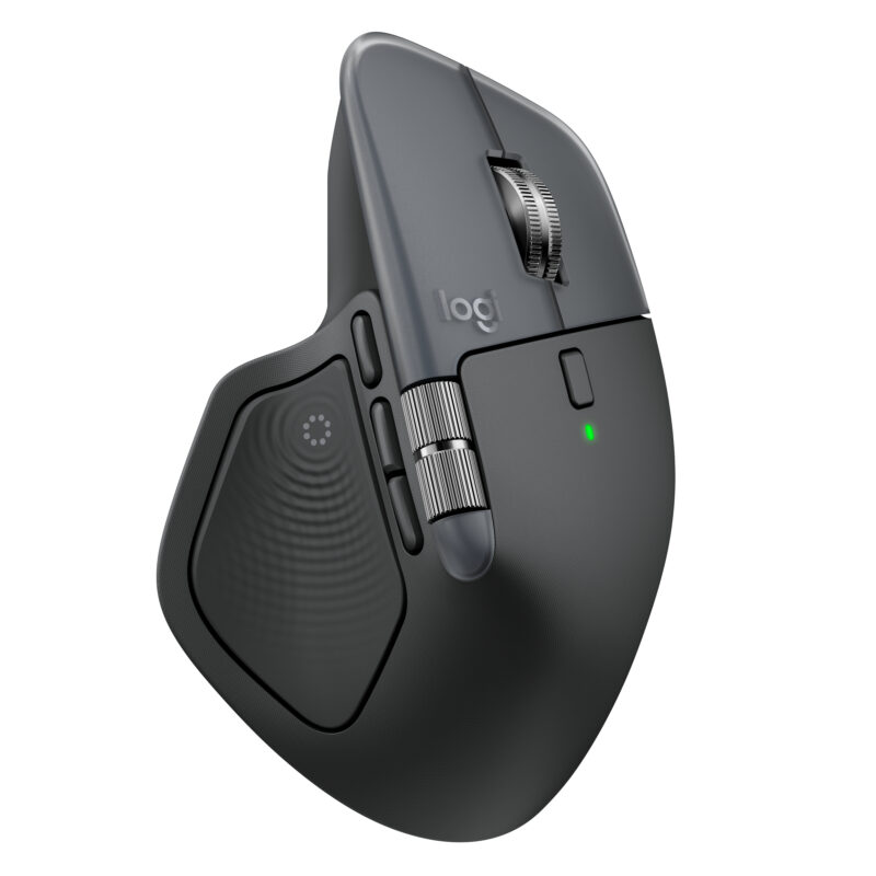 Logitech Mx Master 4 – Wireless Mouse Bluetooth – Silent – Graphite - Horizontal Scroll Wheel – Haptic Feedback – Logi Bolt Receiver
