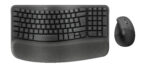 Logitech Wave Keys And Lift - Wireless Keyboard And Mouse - Graphite - Bluetooth