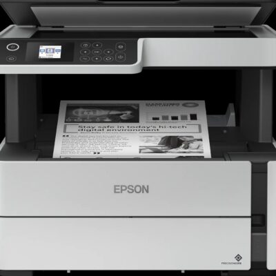 Epson 39ppm Mono A4 Print Scan Copy USB Wired Wireless Wi-Fi Direct Ethernet Duplex Print Only Incl 2 Ink Bottles