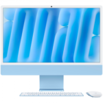 24-inch Imac With Retina 4.5k Display: Apple M4 Chip With 10‑core Cpu And 10‑core Gpu  24gb  512gb Ssd - Blue