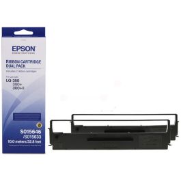 Epson Black Ribbon LQ-350 - 300+ Twin Pack 2.5 Million Characters
