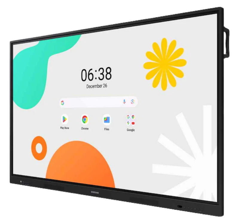 Samsung 65" Android Interactive Display Android 14 Edla Certified Resolution: 3840 X 2160 Uhd 400nit Brightness Build In Speakers Hdmi Out 40 Pts Touch Wi-fi & Bt 3 Year Warranty