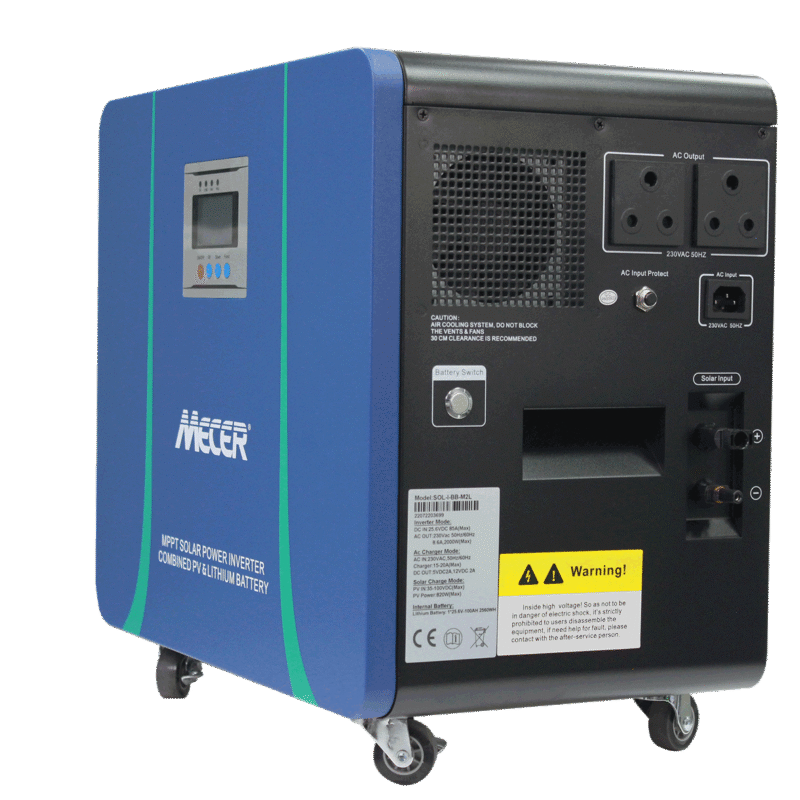 Mecer 2kw 25.6v 100ah Lithium Battery 820w Mppt