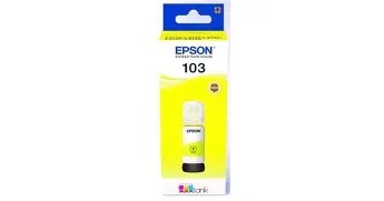 Epson 103 Ink Bottles Yellow 65ml EcoTank L1110/L1250/L3110/L3150/L3210/L3211/L3250/L3252/L3550/L3560