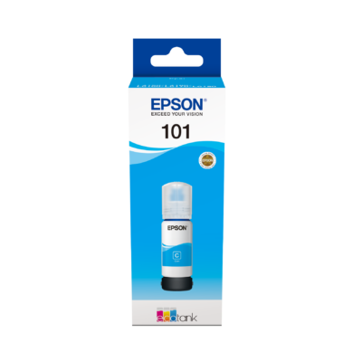 Epson 101 Ink Bottles Cyan 70ml EcoTank L4150/L4156/L4160/L4260/L6160/L6170/L6176/L6190/L6270/L6290/L6370