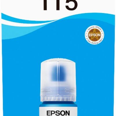 Epson 115 Ink Bottles Cyan 70ml EcoTank L8160 6200 Pages 2300 Photos