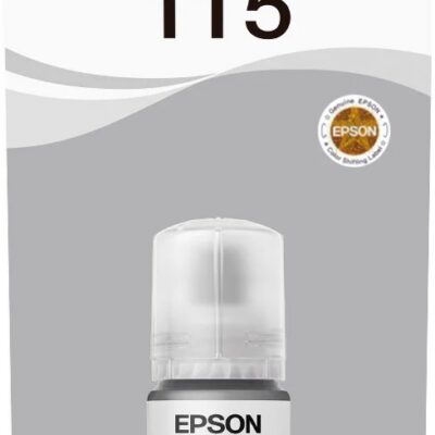 Epson 115 Ink Bottles Grey 70ml EcoTank L8160 6200 Pages 2300 Photos