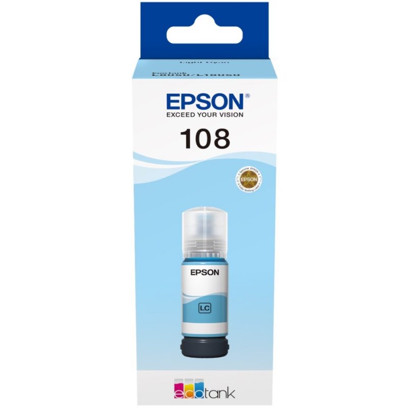 Epson 108 Ink Bottle Ligh Cyan 70ml for L8050/L18050