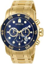 Invicta Men's Chronograph 48mm Ss Ip Gold Watch (0073)