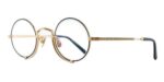Matsuda Unisex 10103H Brushed Gold Matte Black Eyeglasses