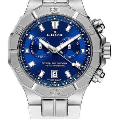 Edox Unisex Chronograph 40mm Watch (10113-3CAB-BUIN)