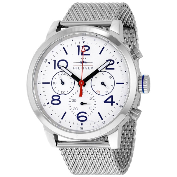 Tommy Hilfiger Men's 46mm Silver Stainless Steel Watch (1791233) Tommy Hilfiger Men's 46mm Silver Stainless Steel Watch (1791233)