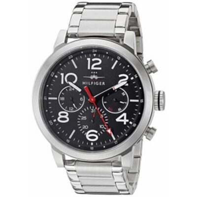 Tommy Hilfiger Men's 46mm Silver Stainless Steel Watch (1791234)