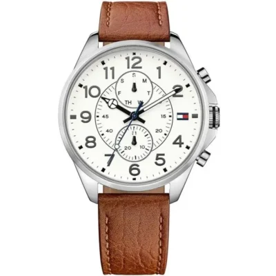 Tommy Hilfiger Men's 46mm Silver Stainless Steel Watch (1791274)