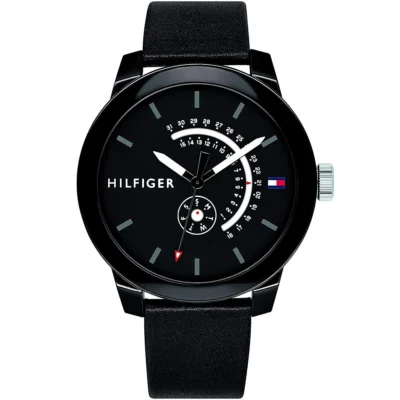 Tommy Hilfiger Men's 44mm Black Watch (1791479)