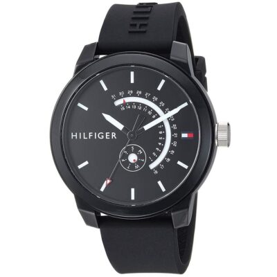Tommy Hilfiger Men's 44mm Black Watch (1791483)