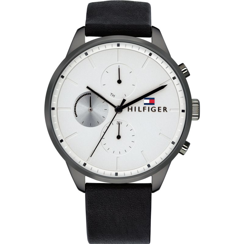 Tommy Hilfiger Men's 44mm Gunmetal Watch (1791489) Tommy Hilfiger Men's 44mm Gunmetal Watch (1791489)
