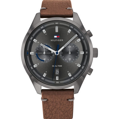 Tommy Hilfiger Men's 44mm Dual Time Watch (1791730)