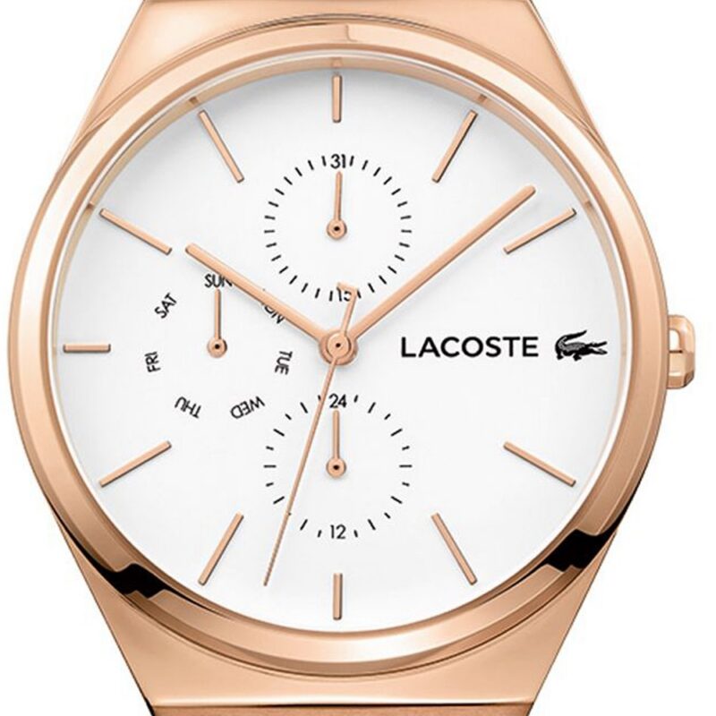 Lacoste Unisex 38mm Ss Ip Rose Gold Watch (2001036) Lacoste Unisex 38mm Ss Ip Rose Gold Watch (2001036)