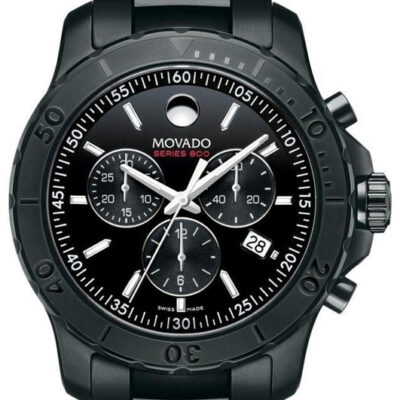 Movado Series 800 Men's Black Chronograph Watch (2600119)