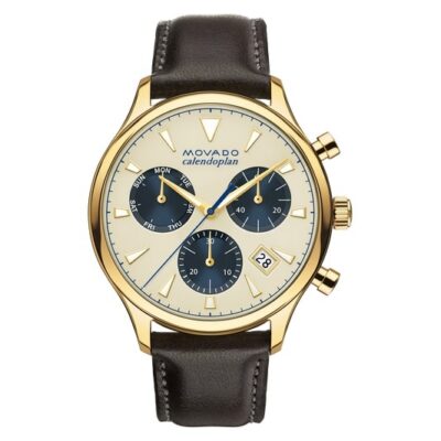 Movado Calendoplan Chronograph Watch (3650007)