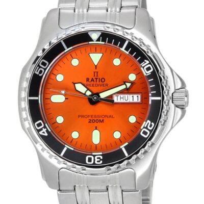 RATIO Men's Stainless Steel Watch (36JL140-ORG)