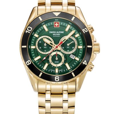 Swiss Alpine Military Men's Chronograph 46mm Watch (7034-9118)
