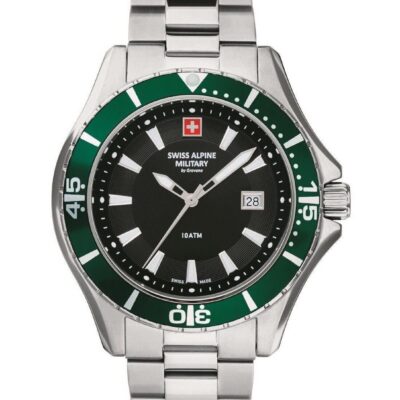 Swiss Alpine Military Men's Stainless Steel Watch (7040.1134.-.GW)