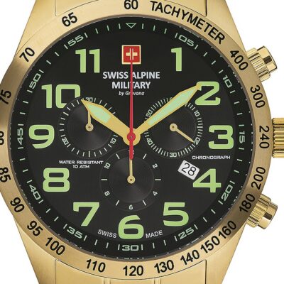 Swiss Alpine Military Men's Chronograph 46mm Watch (7047-9114)