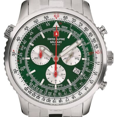 Swiss Alpine Military Unisex Chronograph 40mm Watch (7078-9134)