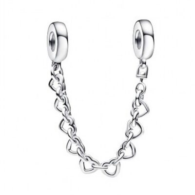 Sterling silver safety chain Watch Women's