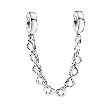 Sterling silver safety chain Watch Women's