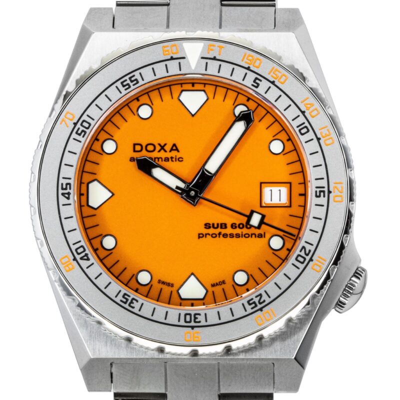 Doxa SUB 600T Professional Orange Dial Automatic Diver's 862.10.351.10 600M Men's Watch