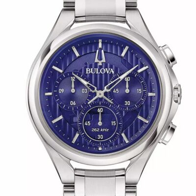 Bulova Unisex Chronograph 38mm Stainless Steel Watch (96A302)
