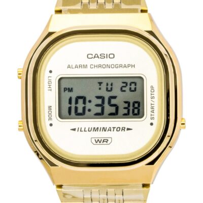 Casio Unisex 38mm Stainless Steel Watch (A140WEG-9A)