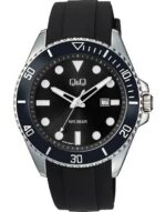 Q&q Men's 44mm Stainless Steel Watch (A41A-004PY)