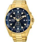 Q&q Men's 48mm Ss Ip Gold Watch (A43A-003PY)
