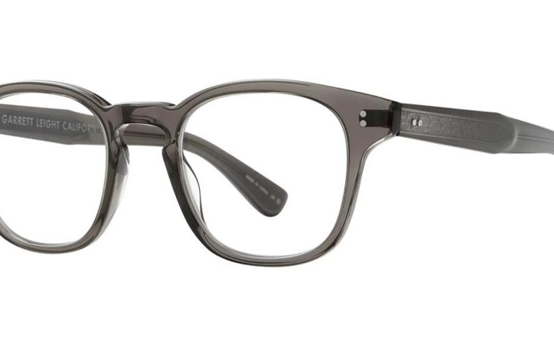 Garrett Leight Men's ACE II Black Glass Eyeglasses Garrett Leight Men's ACE II Black Glass Eyeglasses