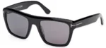 Tom Ford Men's ALBERTO FT 1077-N Shiny Black/Smoke Sunglasses